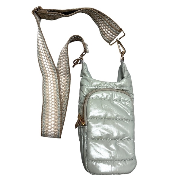 hydro bag water bottle bag WANDERFULL wide strap light green-gray-ish - Picture 1 of 15